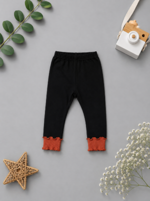 ebony ruffle leggings