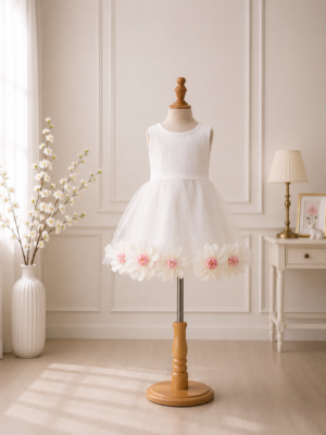snow blossom party dress