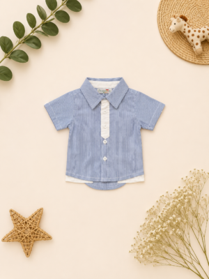 little gentleman pinstripe shirt