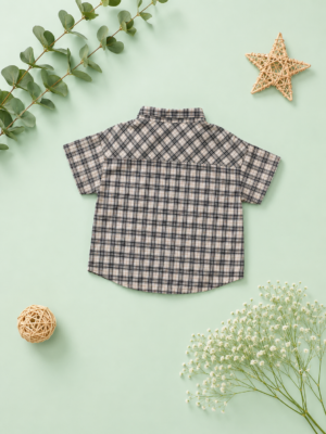 smart check pocket shirt