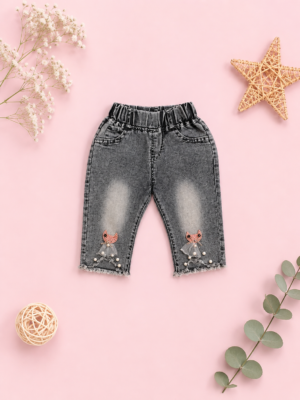 pearl paws denim capri