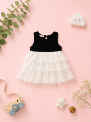 starlight ruffle dress