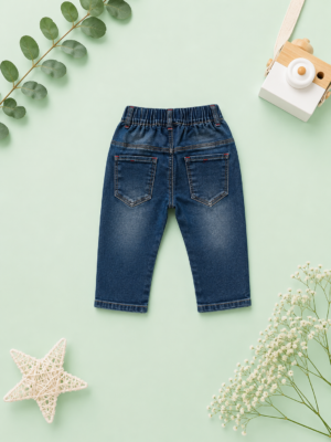spark charm denim pants