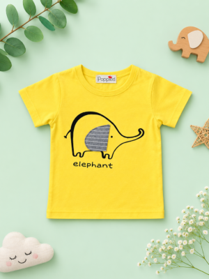 sunny elephant graphic tee