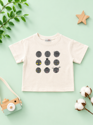 happy faces graphic tee