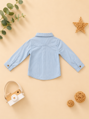 cloud blue cotton shirt