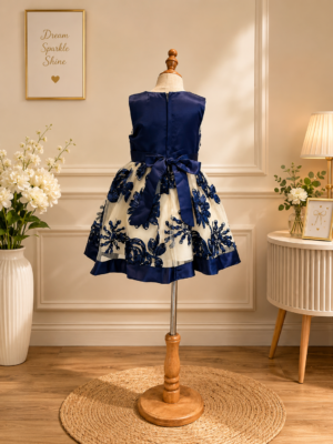 navy petal princess dress