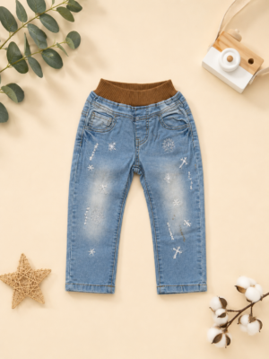 blue breeze embroidered jeans