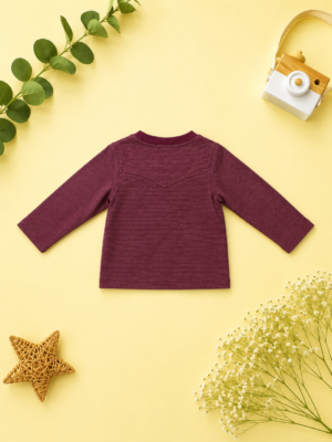 berry cozy pocket sweatshirt