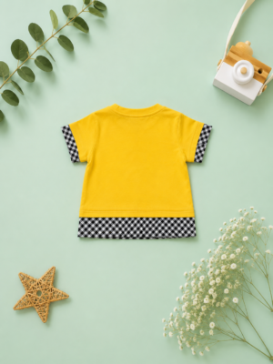 sunshine check layered tee