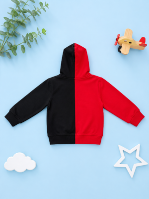 red & black rush hoodie